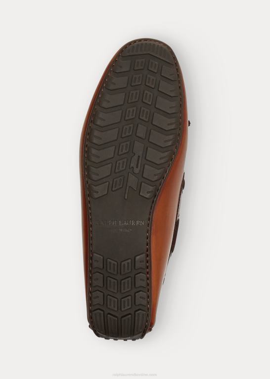 tan Mænd Ralph Lauren harold kvast kalveskind driver Z426B2167