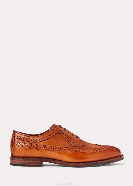 tan Mænd Ralph Lauren sanderson poleret vingespids Z426B2117