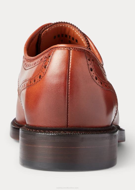 tan Mænd Ralph Lauren vingespids i brenton læder Z426B2115