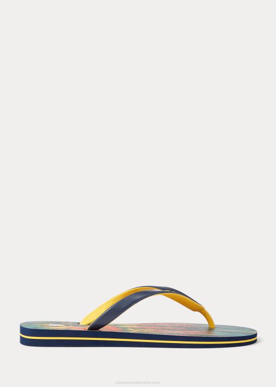 daggry slipsfarve Mænd Ralph Lauren bolt tie-dye flip-flop Z426B2068