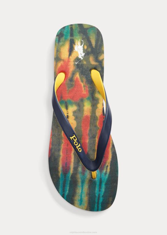 daggry slipsfarve Mænd Ralph Lauren bolt tie-dye flip-flop Z426B2068
