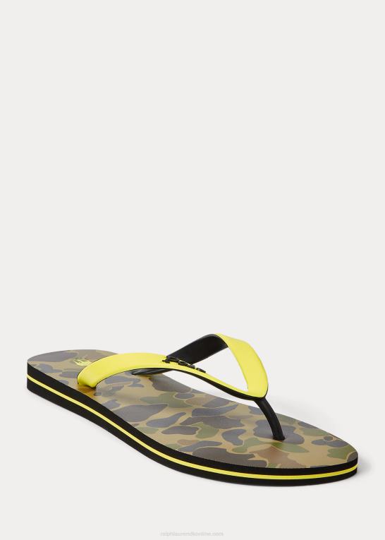 frøskind camo print Mænd Ralph Lauren bolt flip-flop Z426B2067