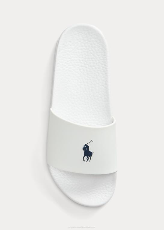 hvid/marineblå Mænd Ralph Lauren signatur ponyrutsjebane Z426B2050