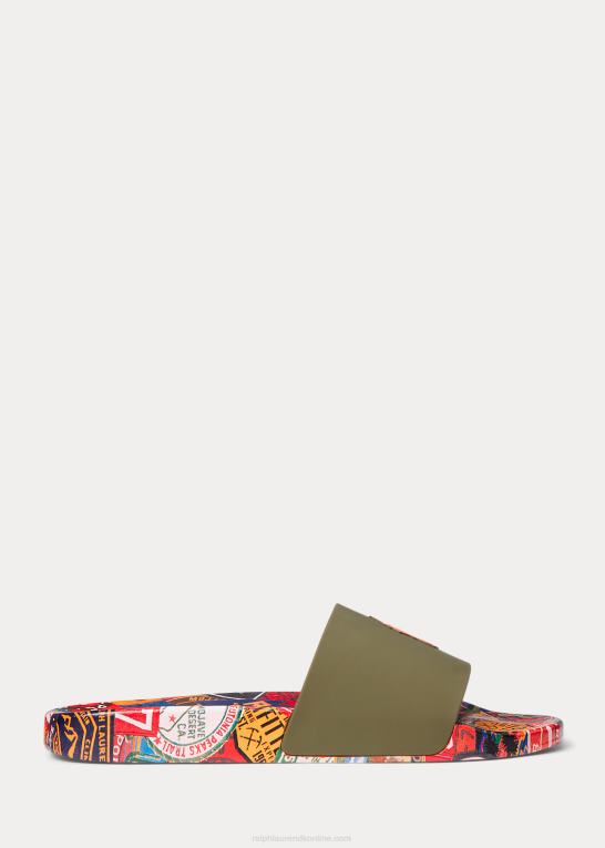 patchwork Mænd Ralph Lauren patch-print slide Z426B2063
