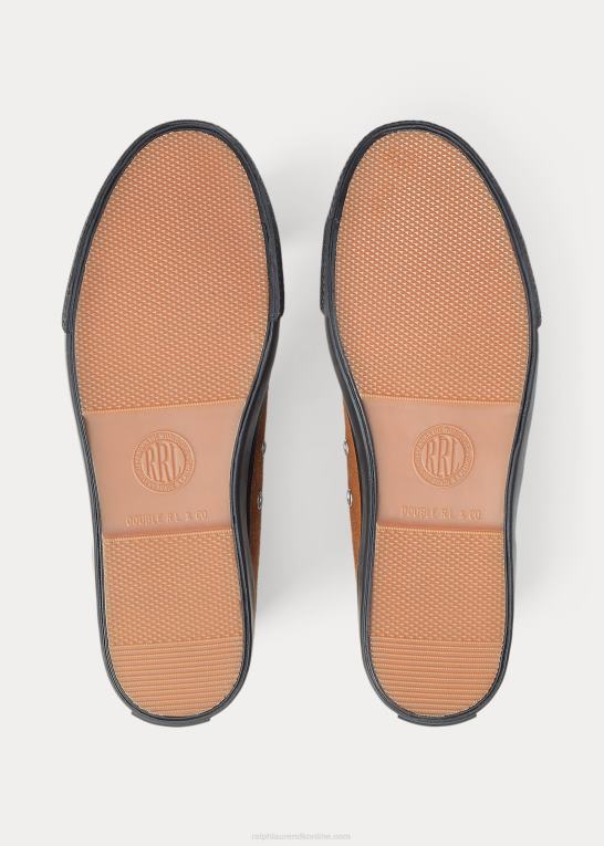 Brun Mænd Ralph Lauren mayport sneaker i ruskind Z426B2124