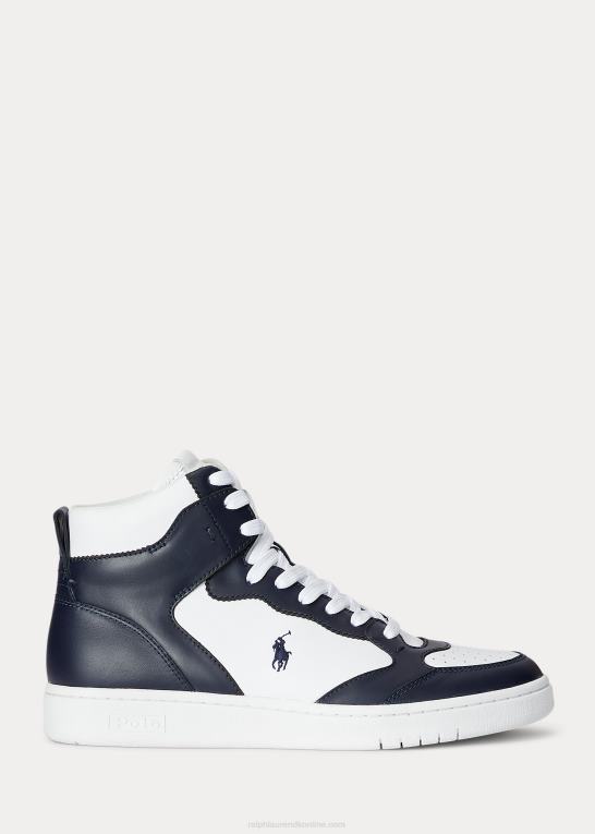 Mænd Ralph Lauren high-top sneaker i hoflæder Z426B2201