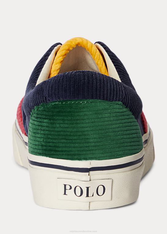 aktiv farveblok Mænd Ralph Lauren keaton farveblokeret fløjlssneaker Z426B2196