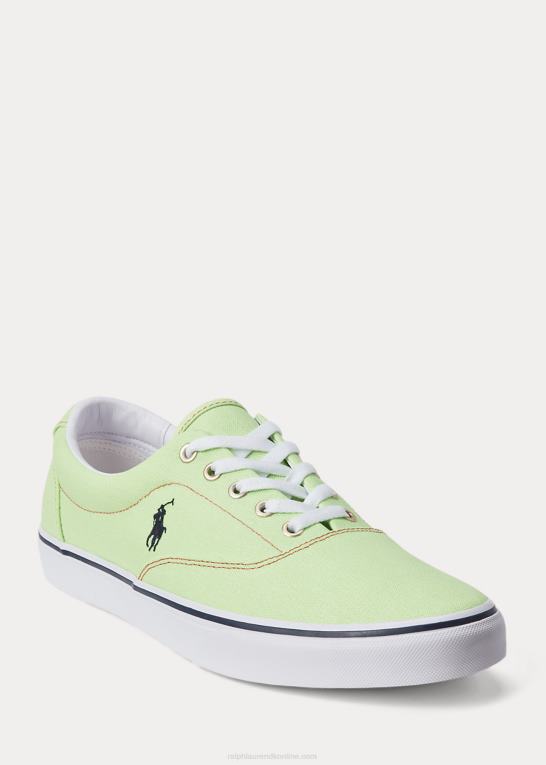 bær/neongrøn Mænd Ralph Lauren keaton farveskiftende canvas sneaker Z426B2027