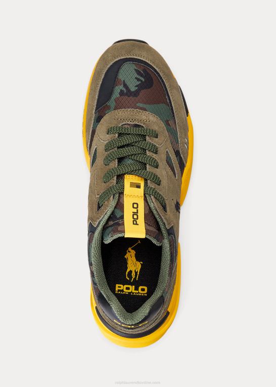 baldakin oliven Mænd Ralph Lauren jogger ruskind & ripstop sneaker Z426B2193