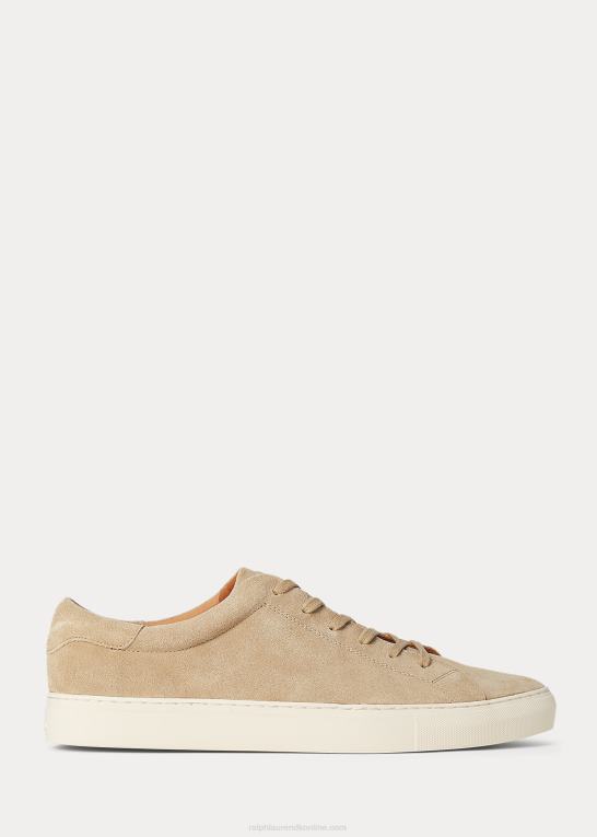 beskidt sorteper Mænd Ralph Lauren jermain ruskind sneaker Z426B2015