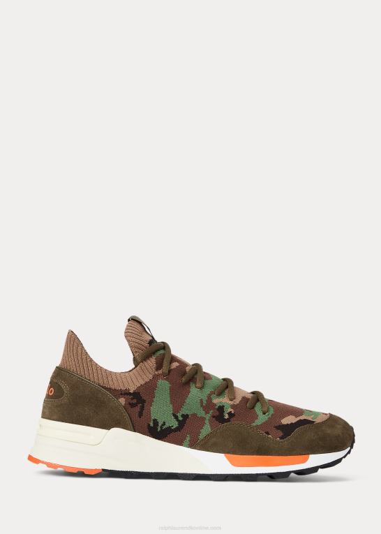 camo Mænd Ralph Lauren trackster 200ii strik sneaker Z426B1962