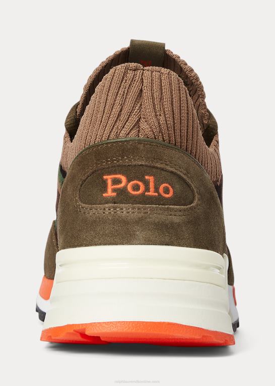 camo Mænd Ralph Lauren trackster 200ii strik sneaker Z426B1962