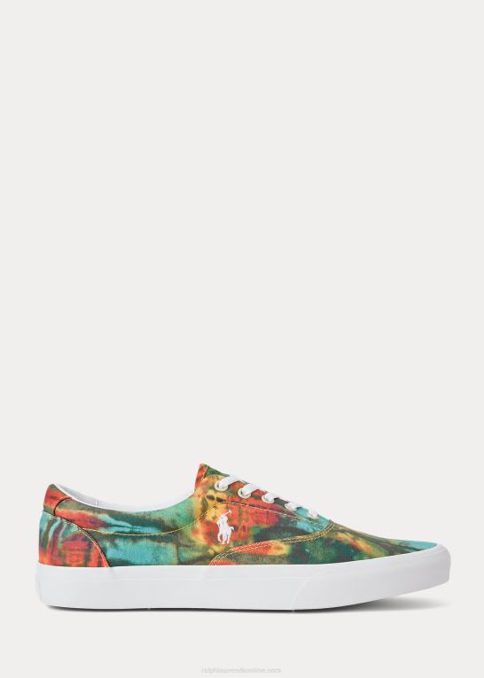 daggry slipsfarve Mænd Ralph Lauren keaton tie-dye canvas sneaker Z426B2036