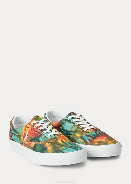 daggry slipsfarve Mænd Ralph Lauren keaton tie-dye canvas sneaker Z426B2036