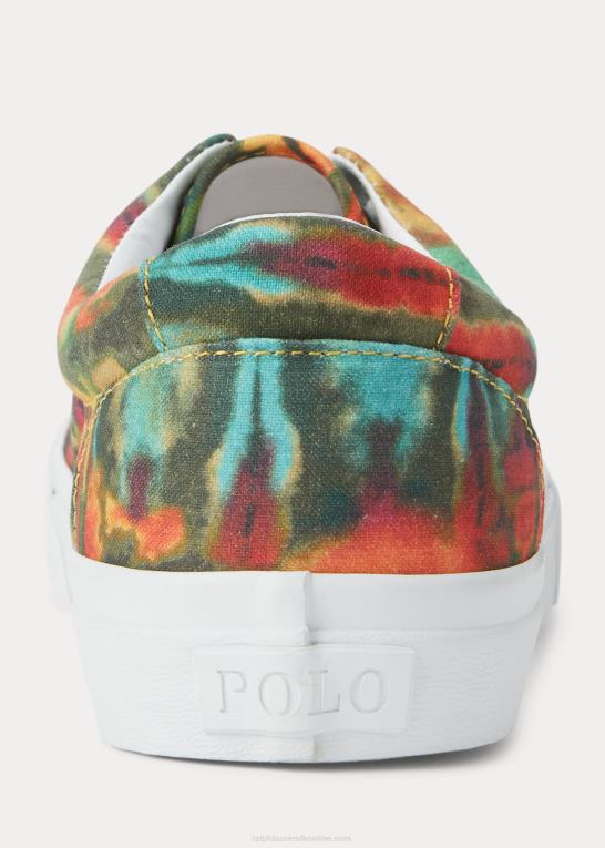 daggry slipsfarve Mænd Ralph Lauren keaton tie-dye canvas sneaker Z426B2036