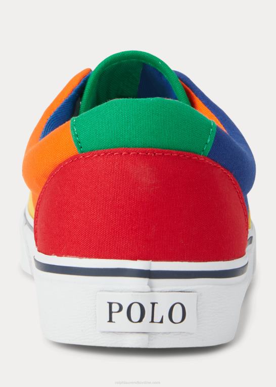 farveblok Mænd Ralph Lauren keaton farveblokeret canvas sneaker Z426B2035
