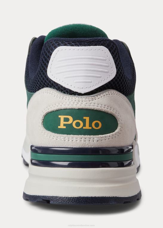 flåde/skov/guld Mænd Ralph Lauren trackster 200 sneaker Z426B1960