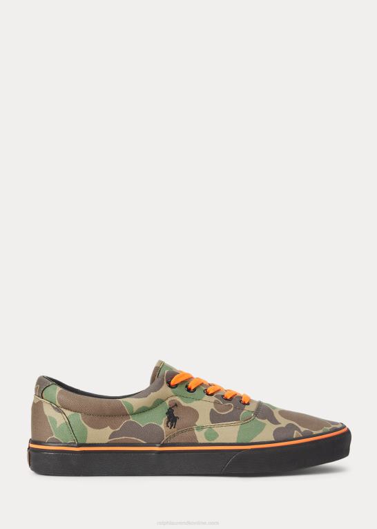 frø camo Mænd Ralph Lauren keaton twill sneaker Z426B2037