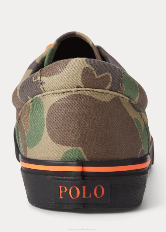 frø camo Mænd Ralph Lauren keaton twill sneaker Z426B2037