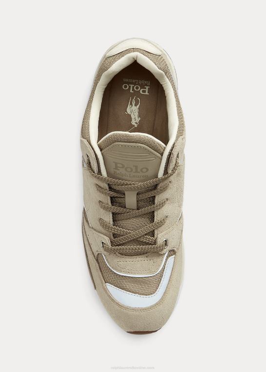 halm kaki Mænd Ralph Lauren trackster 200 sneaker Z426B1961