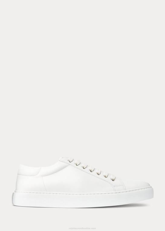 hvid Mænd Ralph Lauren severn sneaker i kalveskind Z426B1945