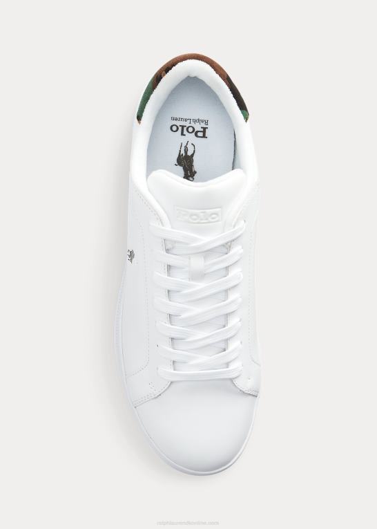 hvid/camo Mænd Ralph Lauren Heritage Court ii sneaker Z426B8724