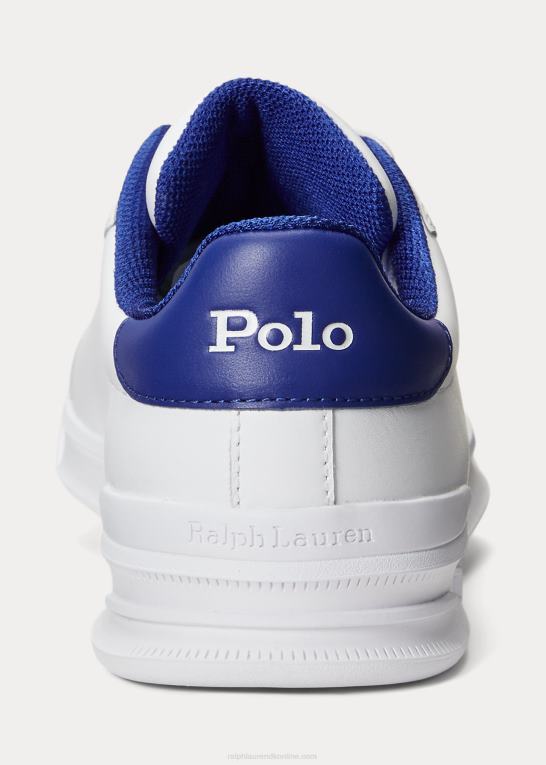 hvid/kongelig Mænd Ralph Lauren Heritage Court ii lædersneaker Z426B8723