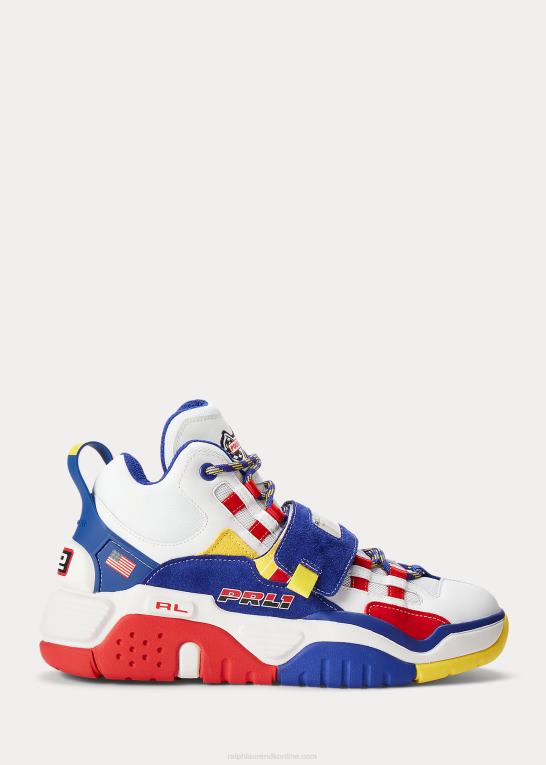 hvid/kongelig Mænd Ralph Lauren ps100 high-top sneaker Z426B1936