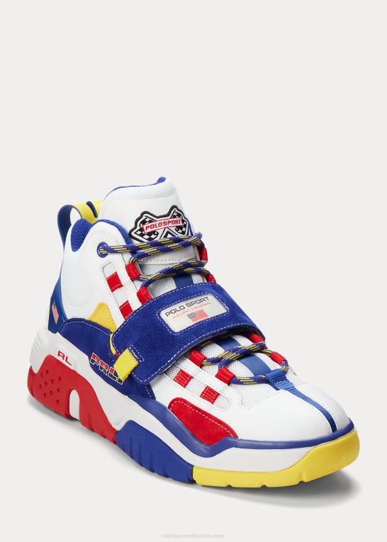 hvid/kongelig Mænd Ralph Lauren ps100 high-top sneaker Z426B1936