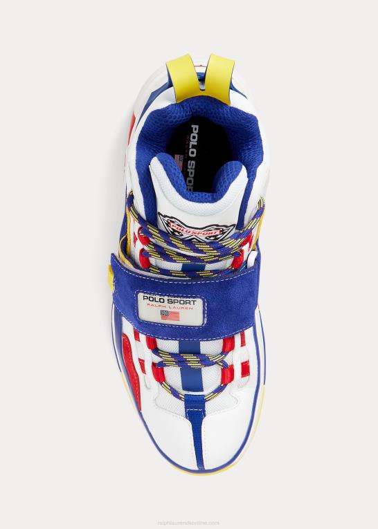 hvid/kongelig Mænd Ralph Lauren ps100 high-top sneaker Z426B1936