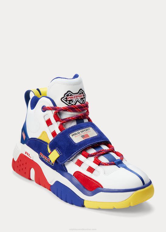 hvid/kongelig Mænd Ralph Lauren ps100 high-top sneaker Z426B1936