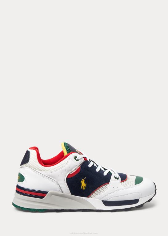 hvid/marineblå Mænd Ralph Lauren trackster 200 sneaker Z426B1959