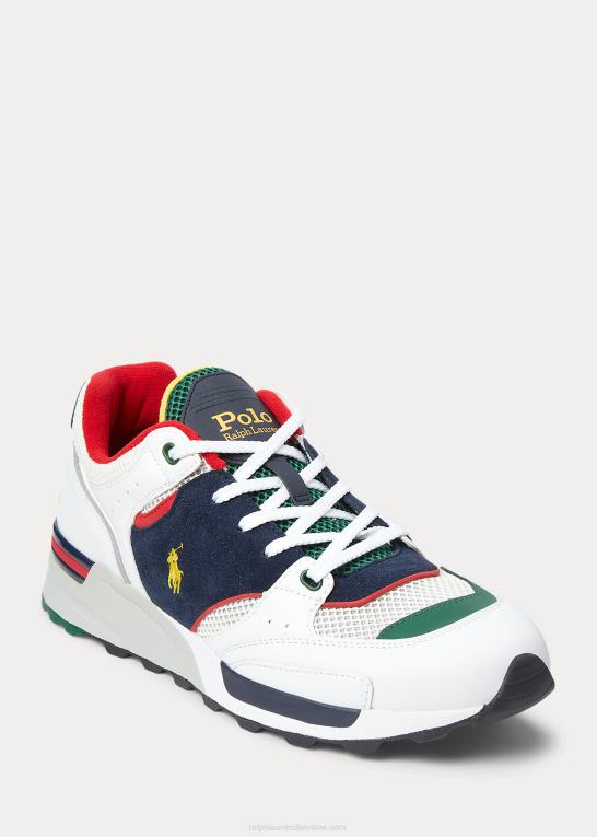 hvid/marineblå Mænd Ralph Lauren trackster 200 sneaker Z426B1959
