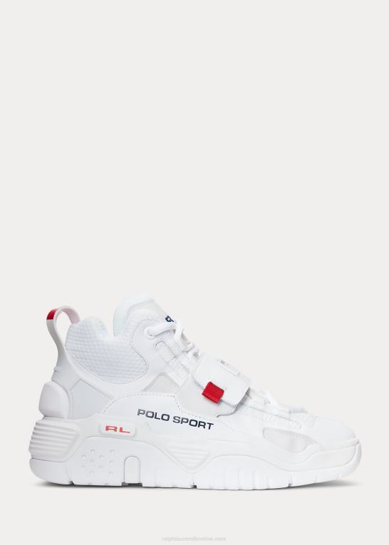 hvid/marineblå/rl2000 rød Mænd Ralph Lauren ps100 high-top sneaker Z426B1935