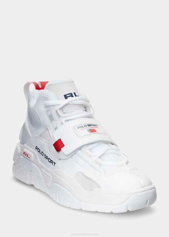 hvid/marineblå/rl2000 rød Mænd Ralph Lauren ps100 high-top sneaker Z426B1935