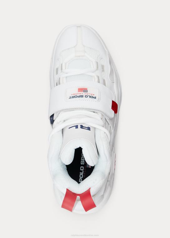 hvid/marineblå/rl2000 rød Mænd Ralph Lauren ps100 high-top sneaker Z426B1935