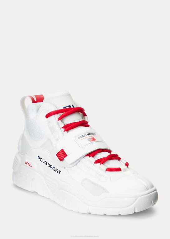 hvid/marineblå/rl2000 rød Mænd Ralph Lauren ps100 high-top sneaker Z426B1935