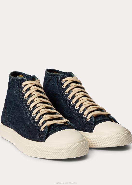 indigo Mænd Ralph Lauren mayport canvas sneaker Z426B1955