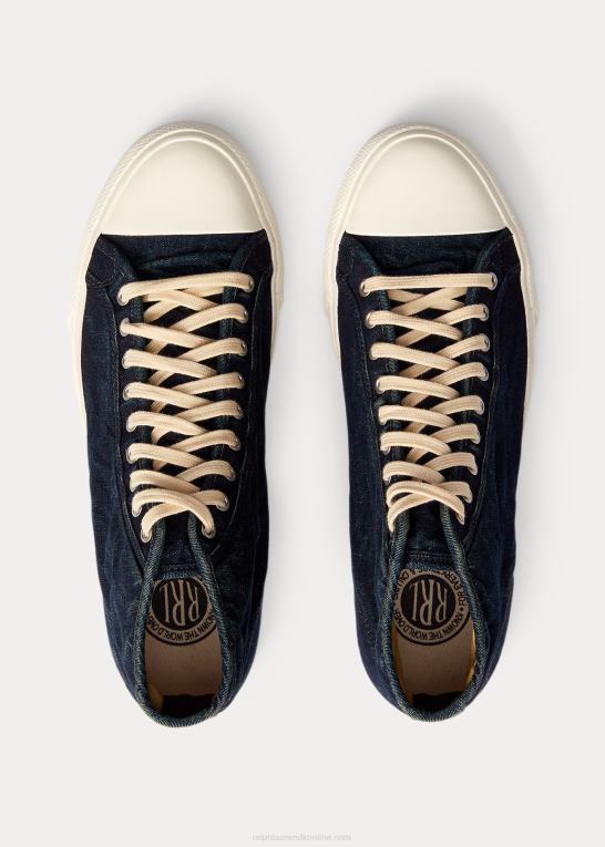 indigo Mænd Ralph Lauren mayport canvas sneaker Z426B1955