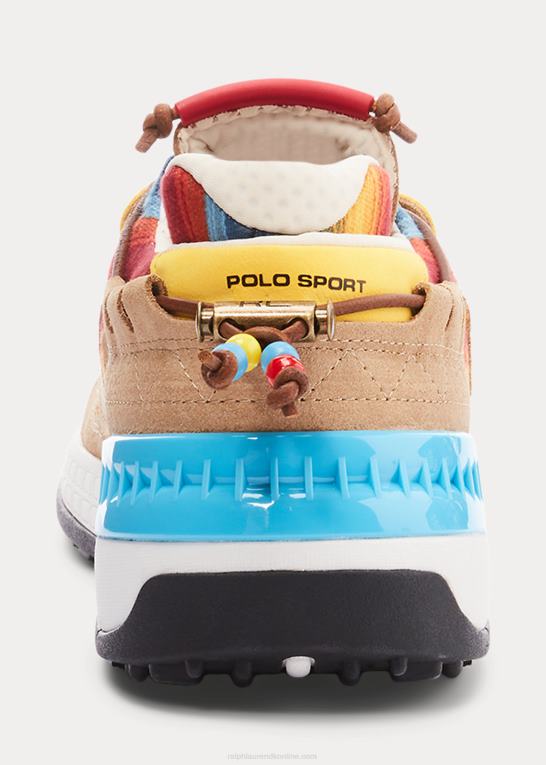 karamel multi Mænd Ralph Lauren ps200 ombre sneaker Z426B2197