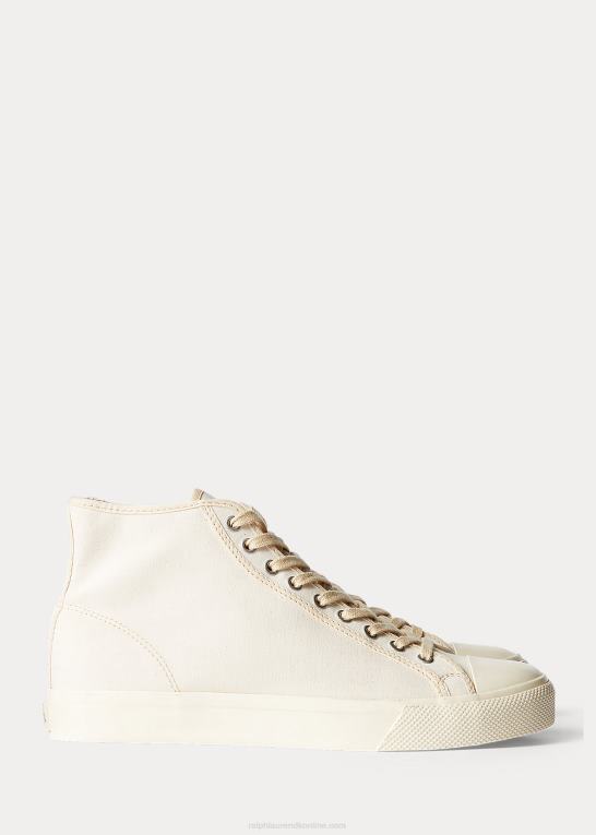lærred naturligt Mænd Ralph Lauren mayport canvas sneaker Z426B2125