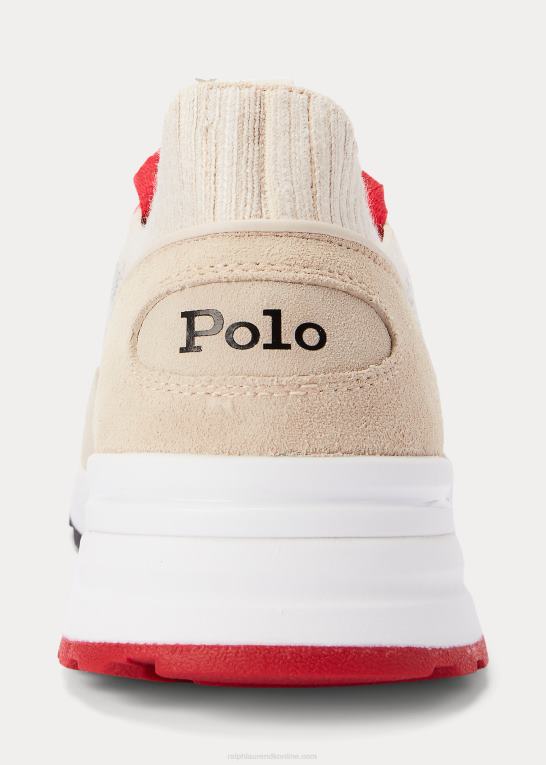 lysegrå lyng Mænd Ralph Lauren trackster 200ii strik sneaker Z426B1963