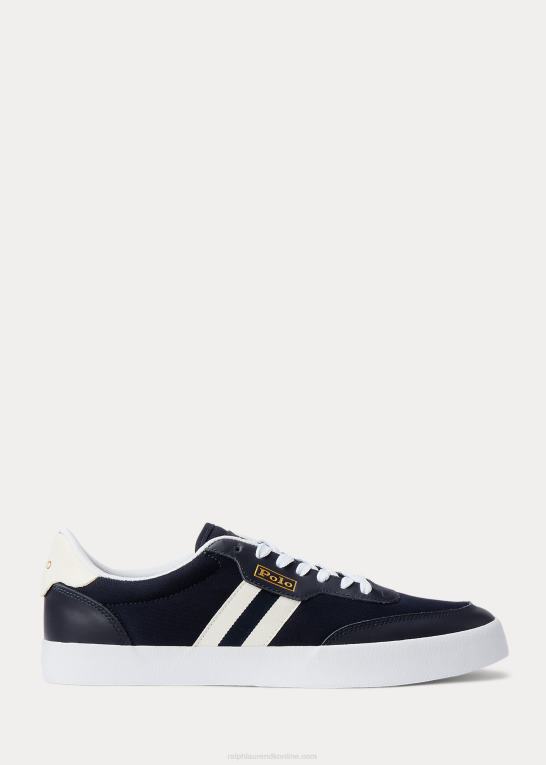 marineblå/creme Mænd Ralph Lauren domstol lav-top sneaker Z426B1980