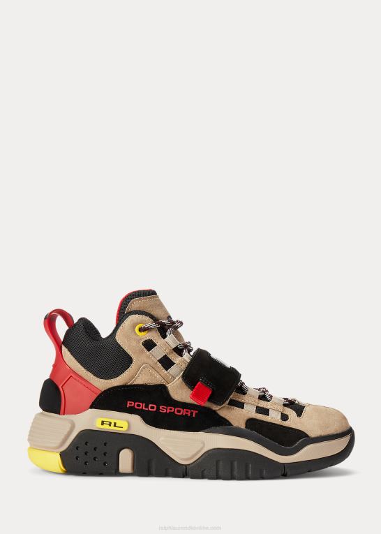 monument tan Mænd Ralph Lauren ps100 high-top sneaker Z426B1938
