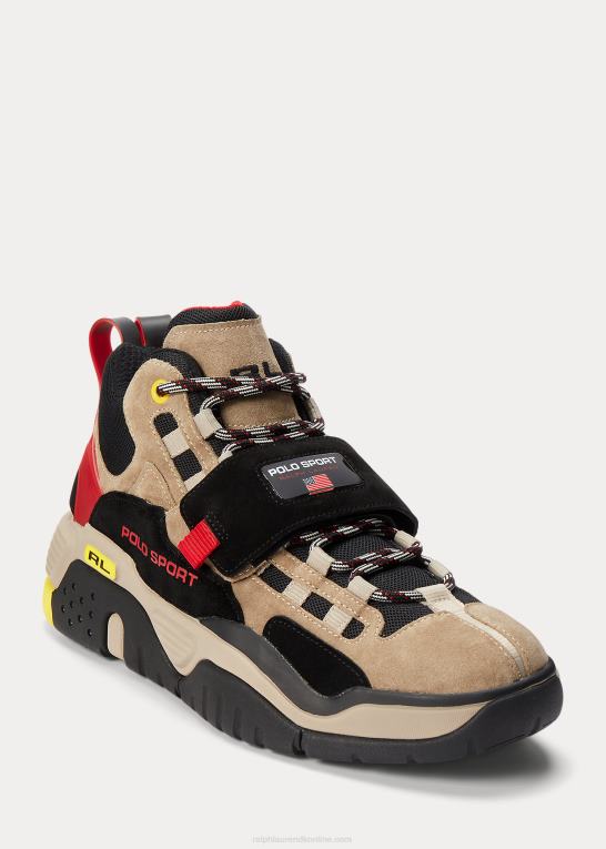 monument tan Mænd Ralph Lauren ps100 high-top sneaker Z426B1938