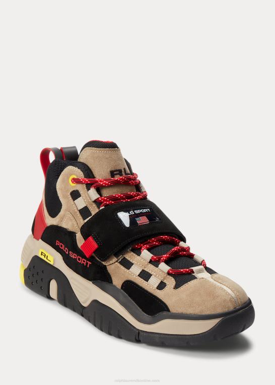 monument tan Mænd Ralph Lauren ps100 high-top sneaker Z426B1938