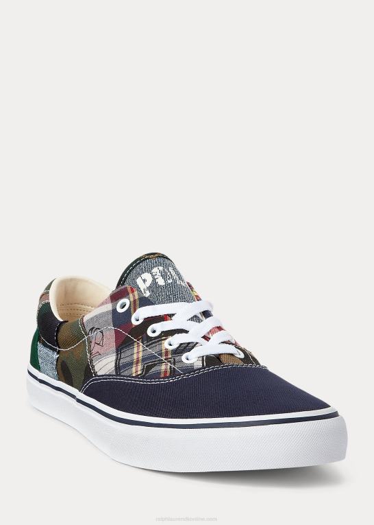 multi Mænd Ralph Lauren keaton patchwork sneaker Z426B2039