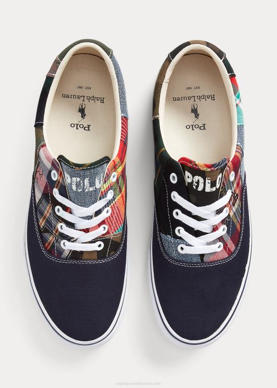 multi Mænd Ralph Lauren keaton patchwork sneaker Z426B2039