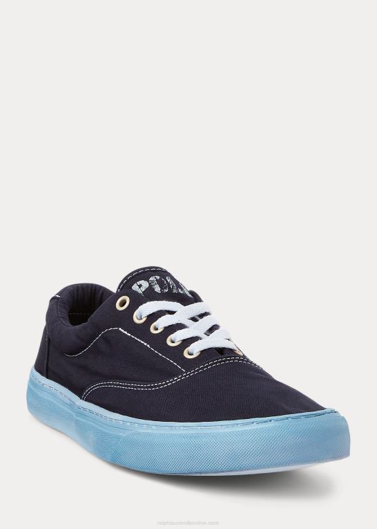 newport flåde Mænd Ralph Lauren keaton canvas sneaker Z426B2032