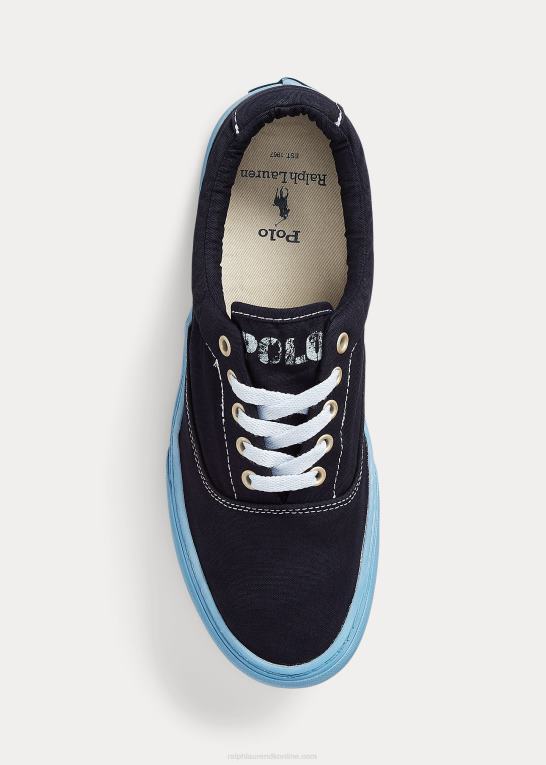 newport flåde Mænd Ralph Lauren keaton canvas sneaker Z426B2032